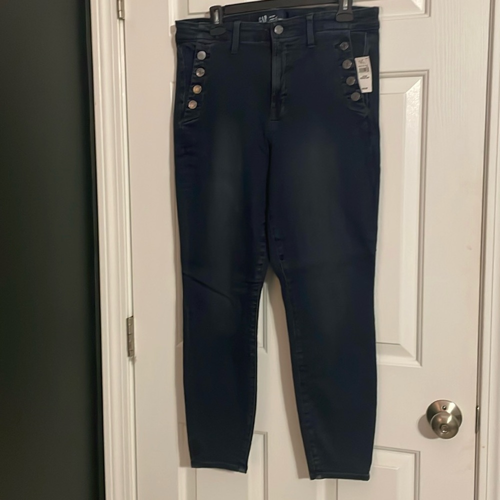 GAP NWT super stretch high rise universal legging in dark rinse